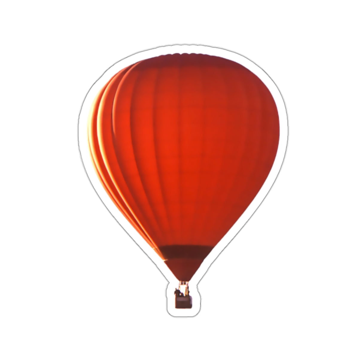 Red Hot Air Balloon Sticker