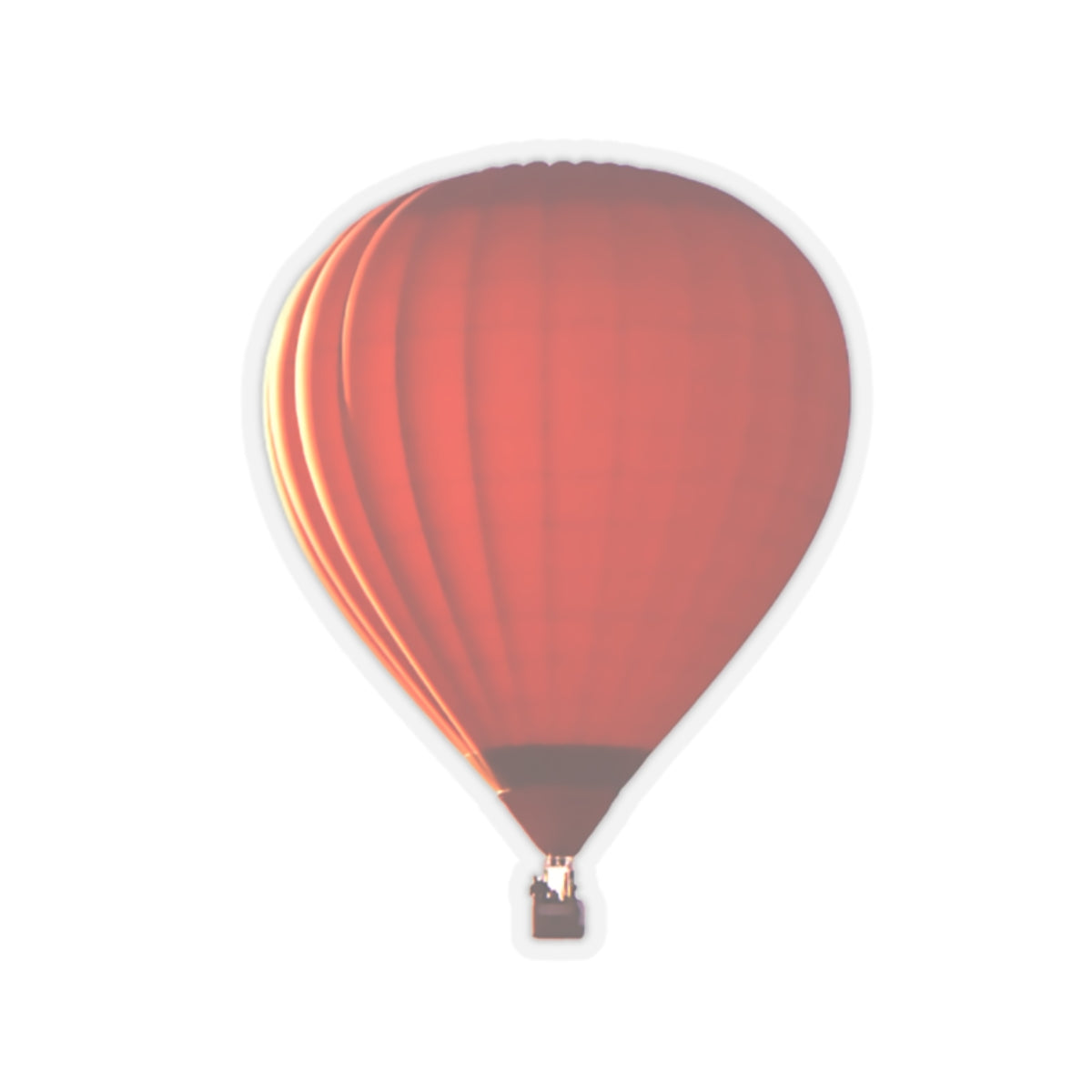 Red Hot Air Balloon Sticker