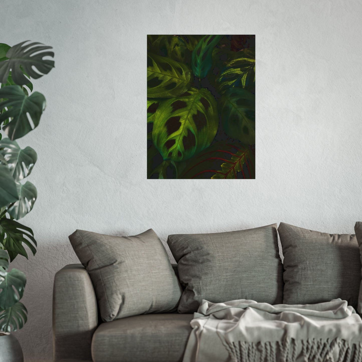 Deep Green Leaves Poster