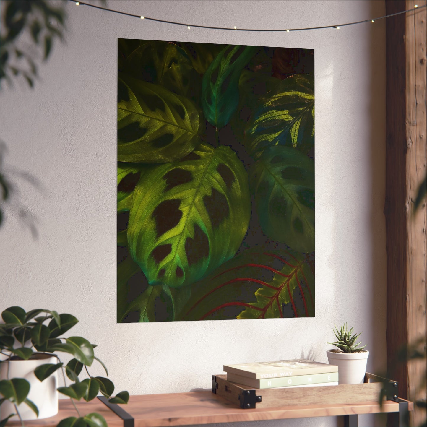 Deep Green Leaves Poster