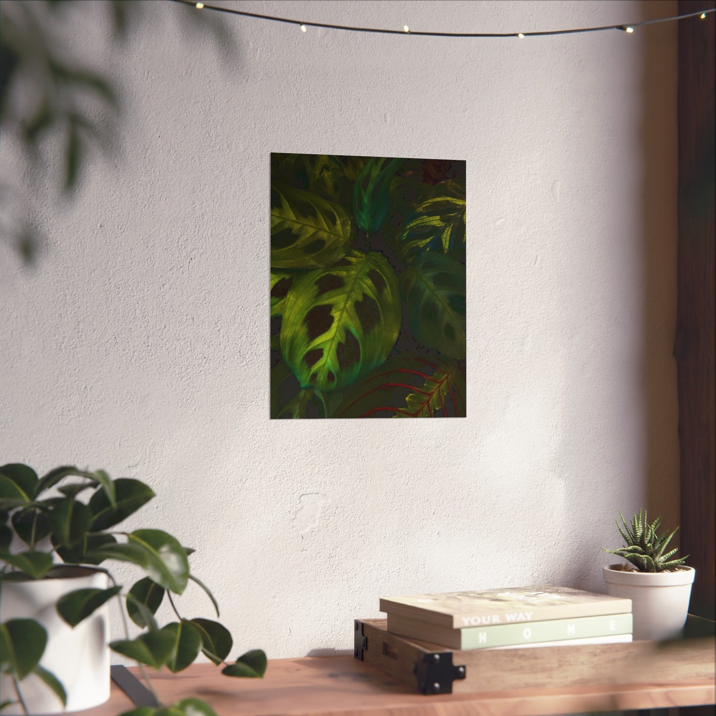 Deep Green Leaves Poster