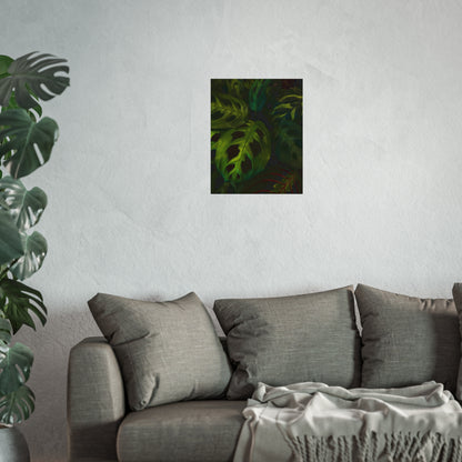 Deep Green Leaves Poster