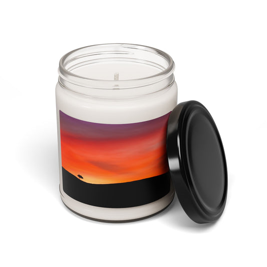Sunset Scented Soy Candle - White Sage and Lavender