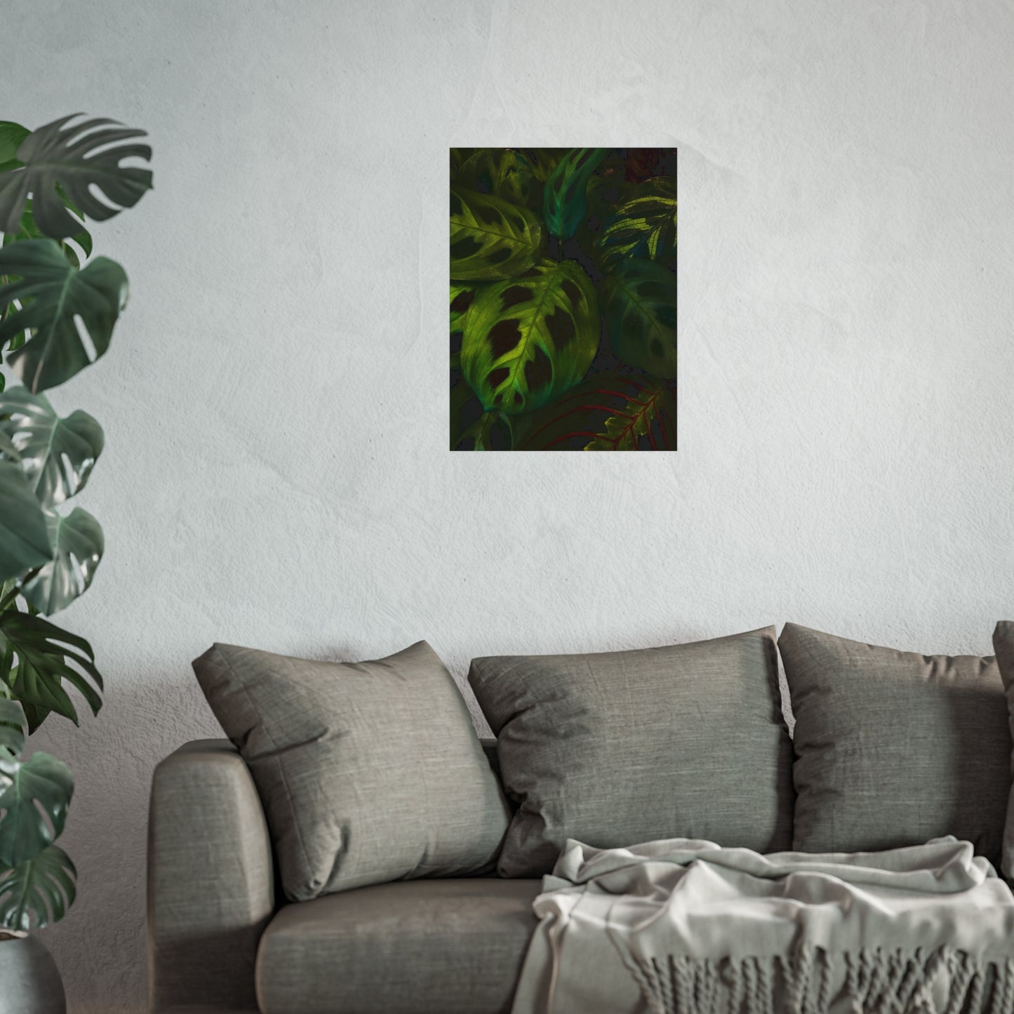 Deep Green Leaves Poster