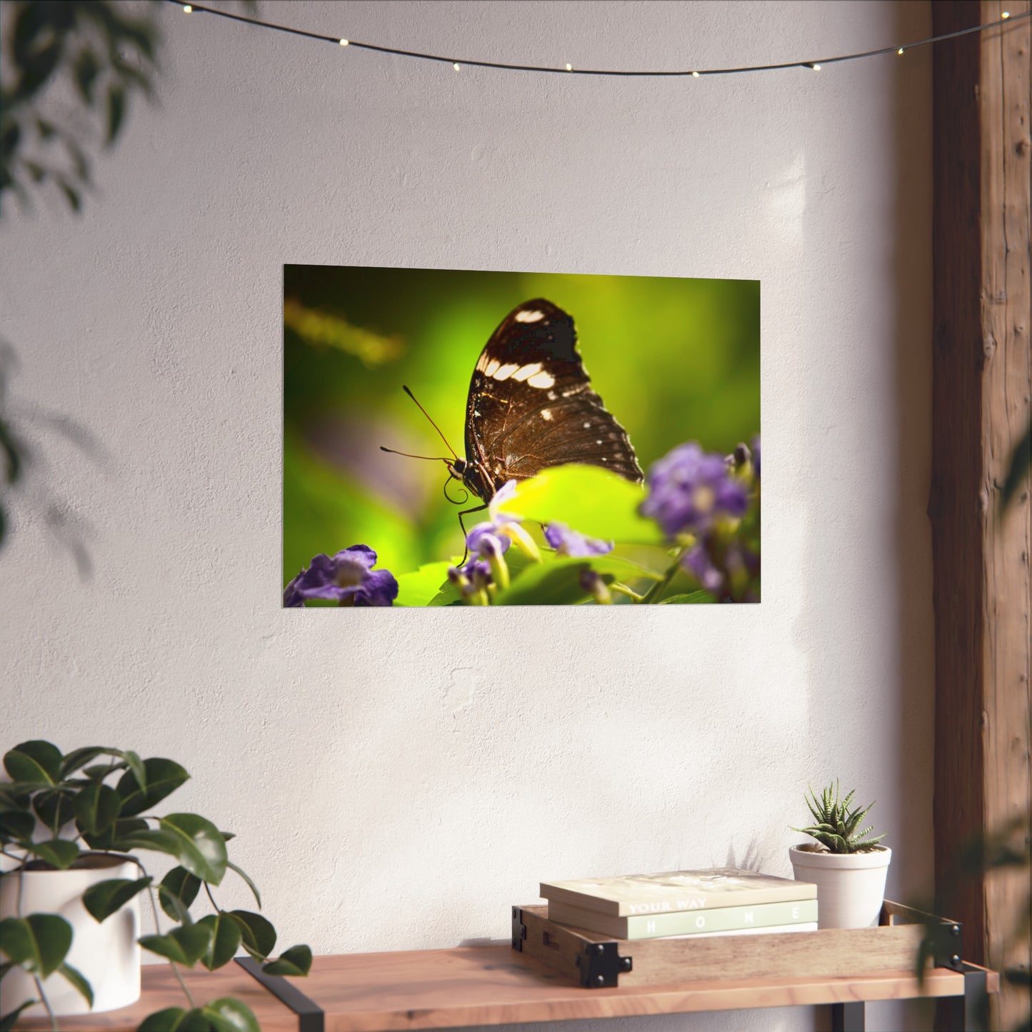 Butterfly with Spiral Tongue Poster