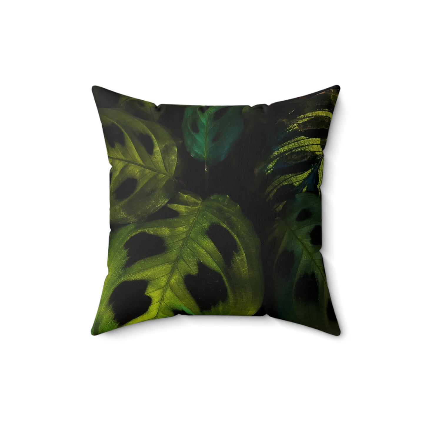 Deep Green Leaves Pillow