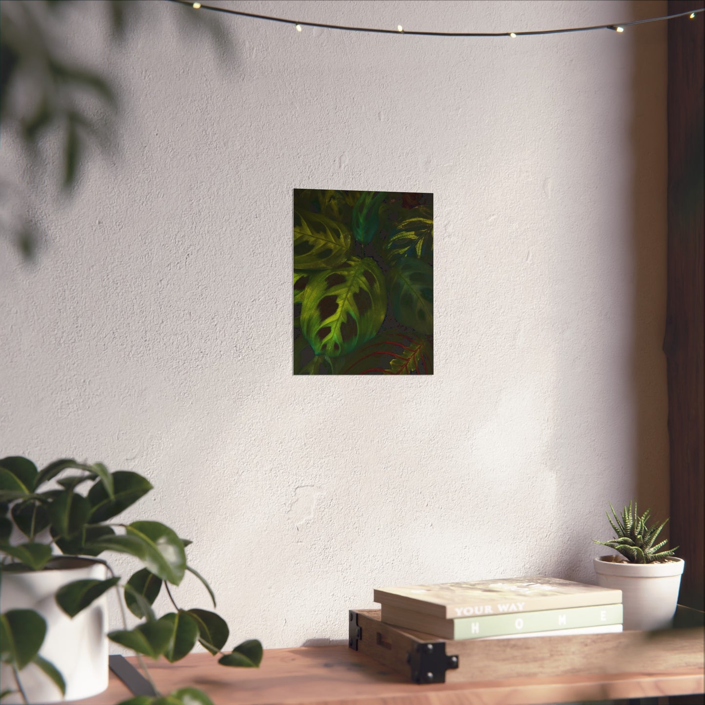 Deep Green Leaves Poster