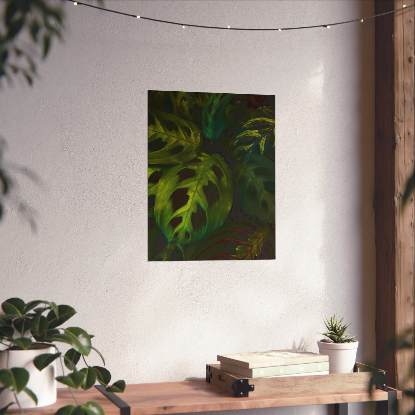 Deep Green Leaves Poster